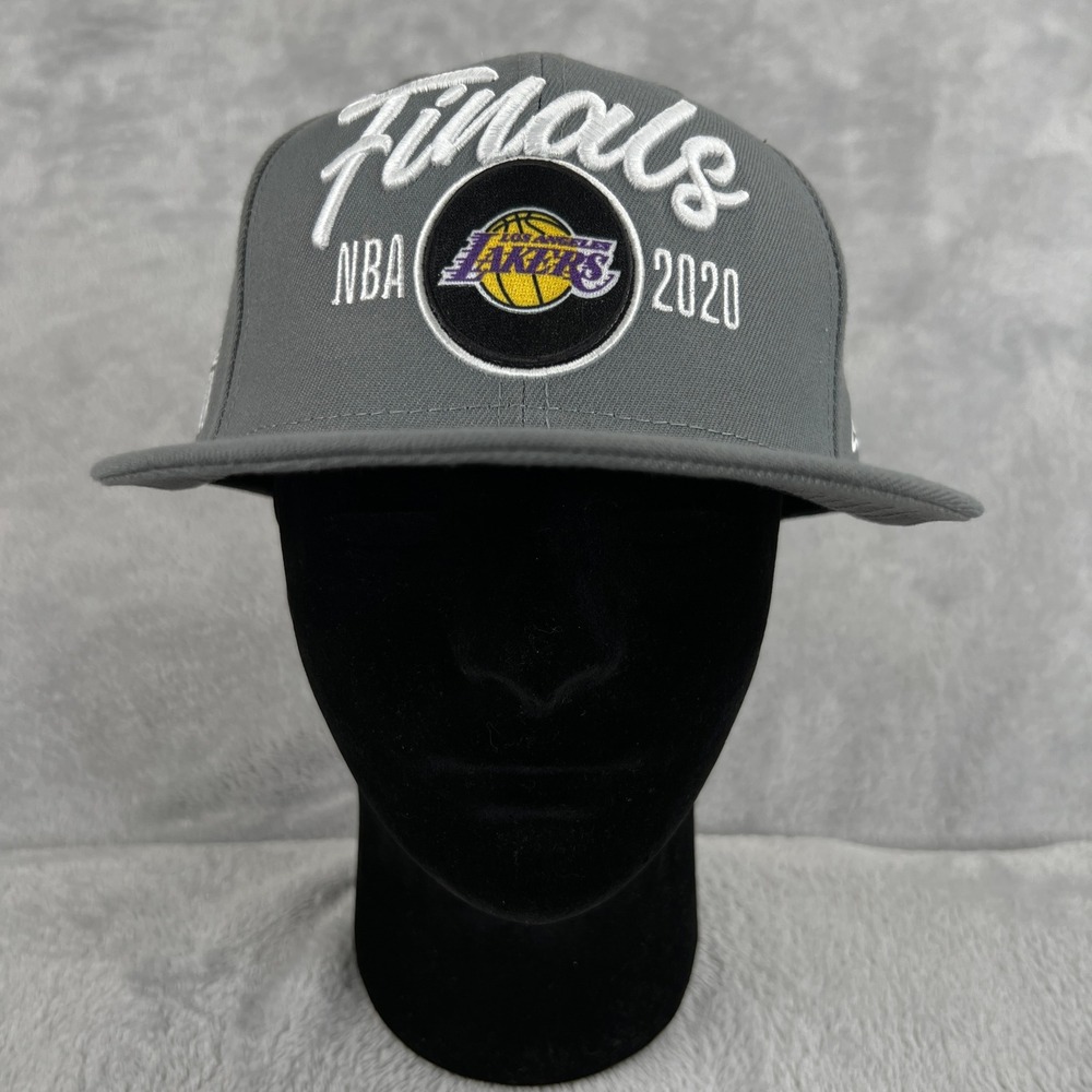 New Era Lakers 2020 NBA Finals Snapback Hat OSFM Gray Men Basketball Streetwear